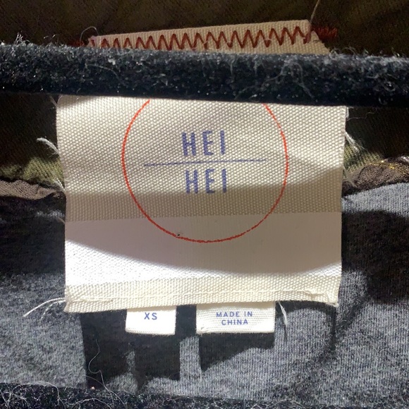 Anthropologie XS quilted army green jacket - Picture 6 of 6